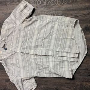 Men's Large Short Sleeve Button-up
